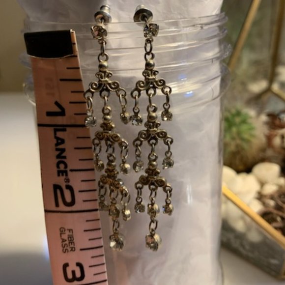 Three drop dangling earrings - Picture 5 of 5